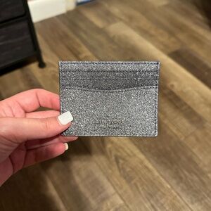Kate Spade Sparkling Silver Card Holder